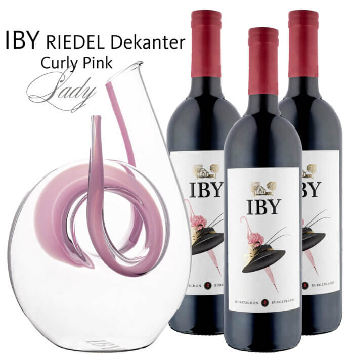 IBY RIEDEL Decanter Curly Pink "Lady"