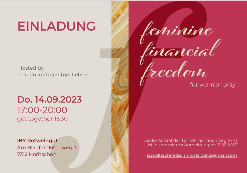 Veranstaltung bei IBY feminine financial freedom