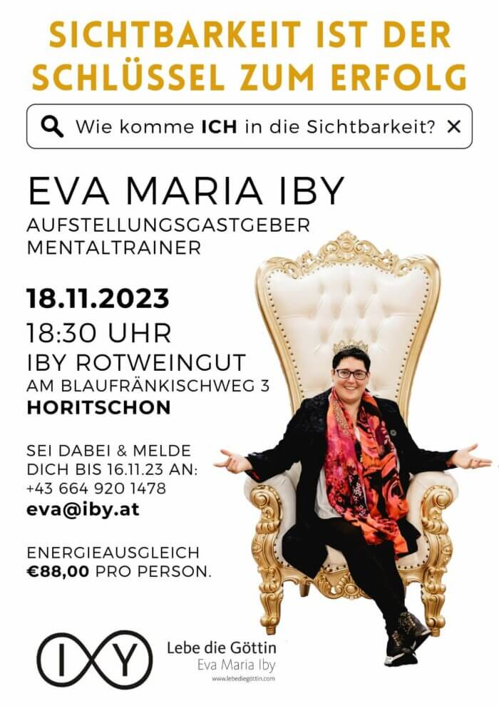 Seminar mit Eva Maria IBY Sichtbarkeit ist der schlüssel zum Erfolg iby seite 1